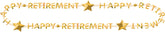 Happy Retirement Multicolor Beaded Necklaces - 32-inch, 6-Pack